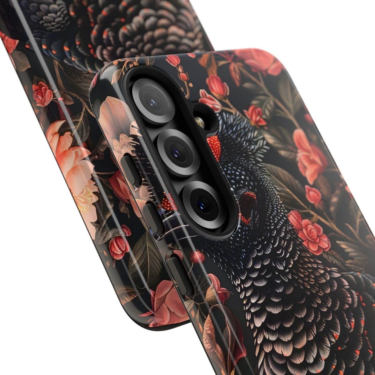 Tough Cases: Floral Design Phone Case, Stylish Protection for Your Phone, Unique Gift for Bird Lovers, Vibrant Floral Art, [...]