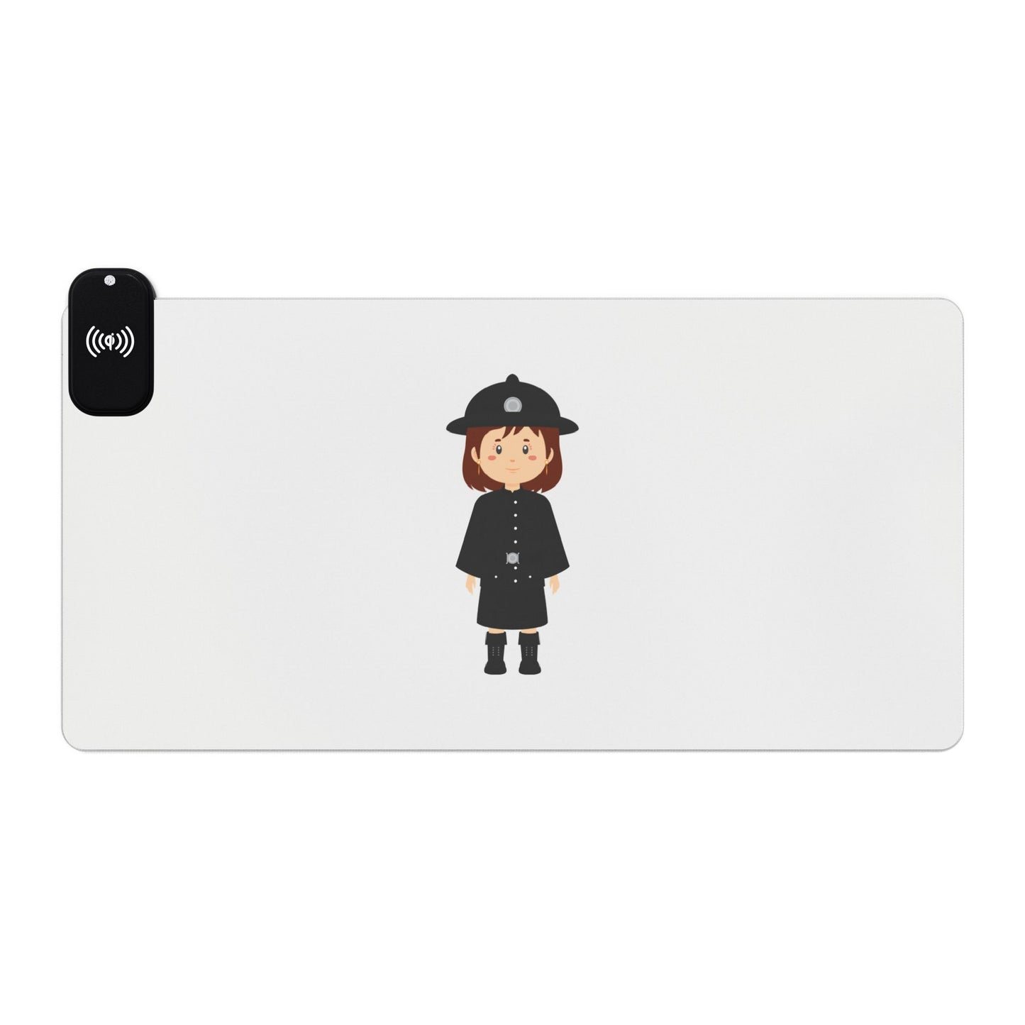 British Woman Guard - LED Gaming Mouse Pad with Wireless Charging, Perfect for Gamers, Home Office, Desk Accessories, Gift for Tech Enthusiasts, Unique Mousepads
