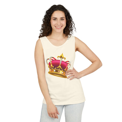 Unisex Garment-Dyed Tank Top - British Royal Crown