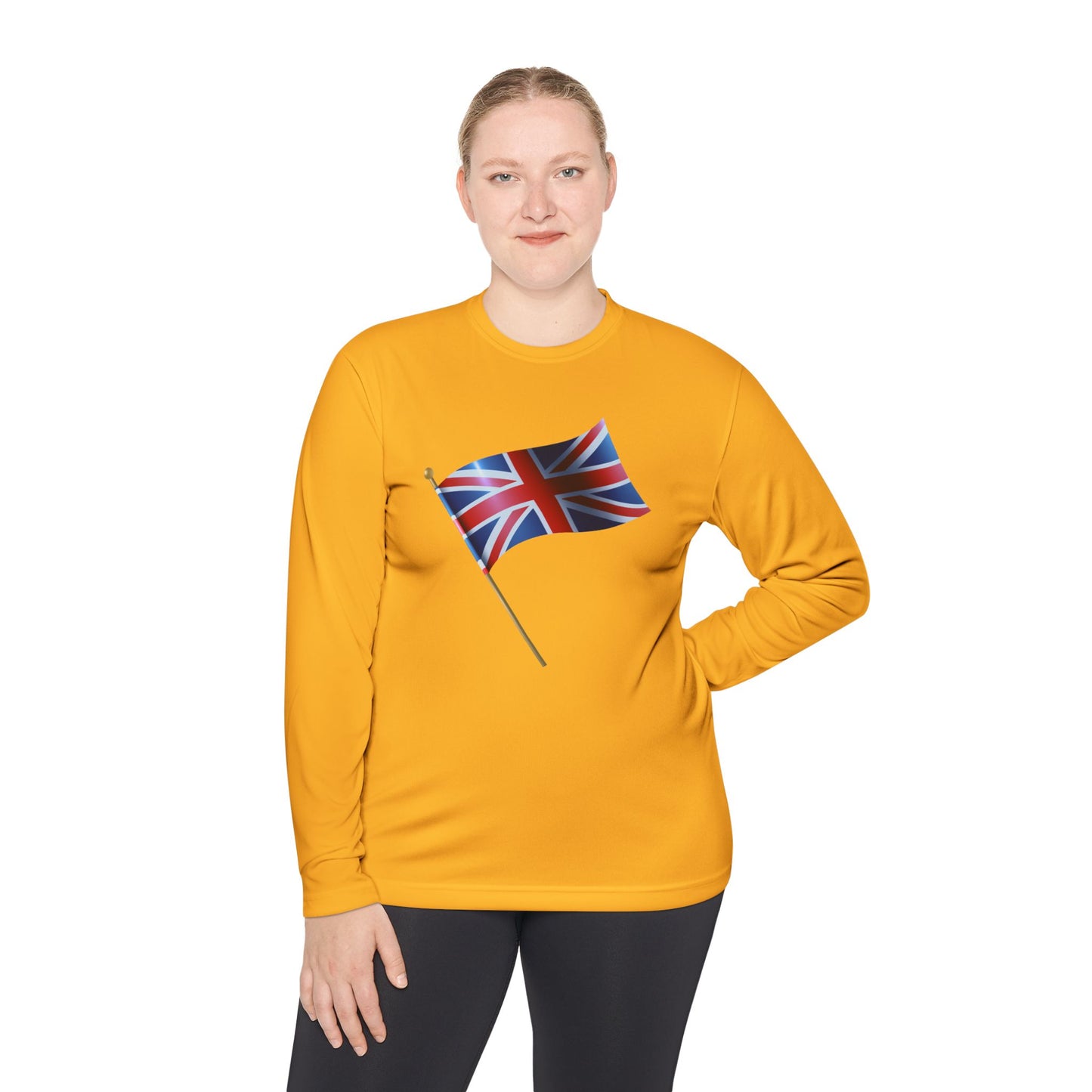 Unisex Lightweight Long Sleeve Tee - The Union Jack - Symbol of Britain