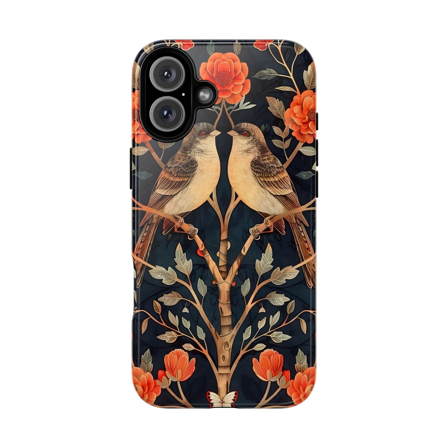 Floral Phone Case – Tough Cases with Bird Design, Unique Gift for Nature Lovers, Stylish Tech Accessory, Phone Cover, Artistic Case