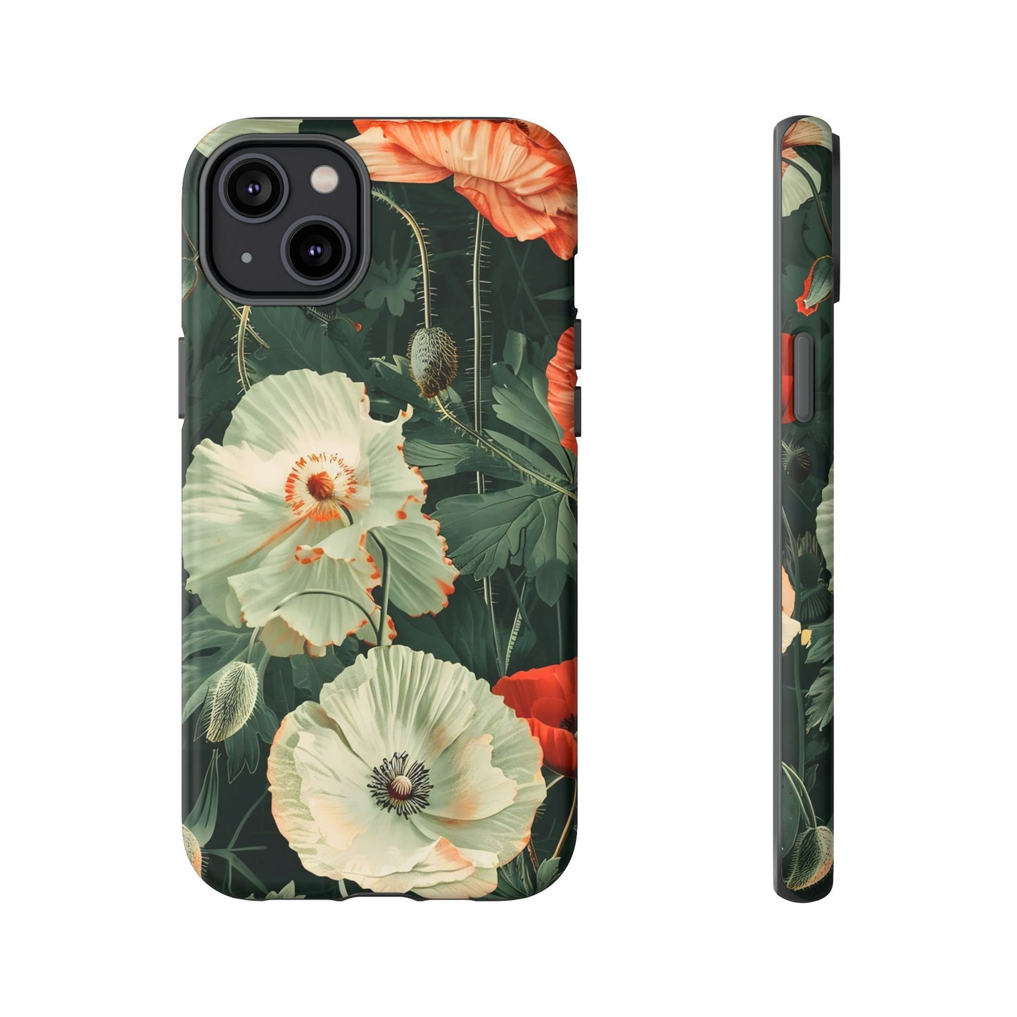Floral Phone Case - Tough Cases, Botanical Design, Gift for Friends, Trendy Mobile Cover, Personalized Phone Accessory