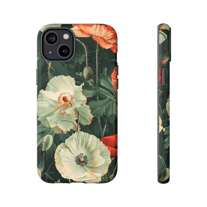 Floral Phone Case - Tough Cases, Botanical Design, Gift for Friends, Trendy Mobile Cover, Personalized Phone Accessory