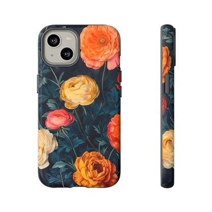 Floral Phone Case - Tough Cases, Stylish Protection, Gift for Flower Lovers, Customizable Cover, Floral Design Mobile Accessory