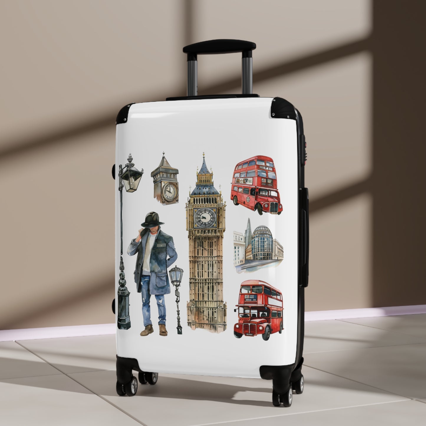 Scones & Tea Watercolor Suitcase