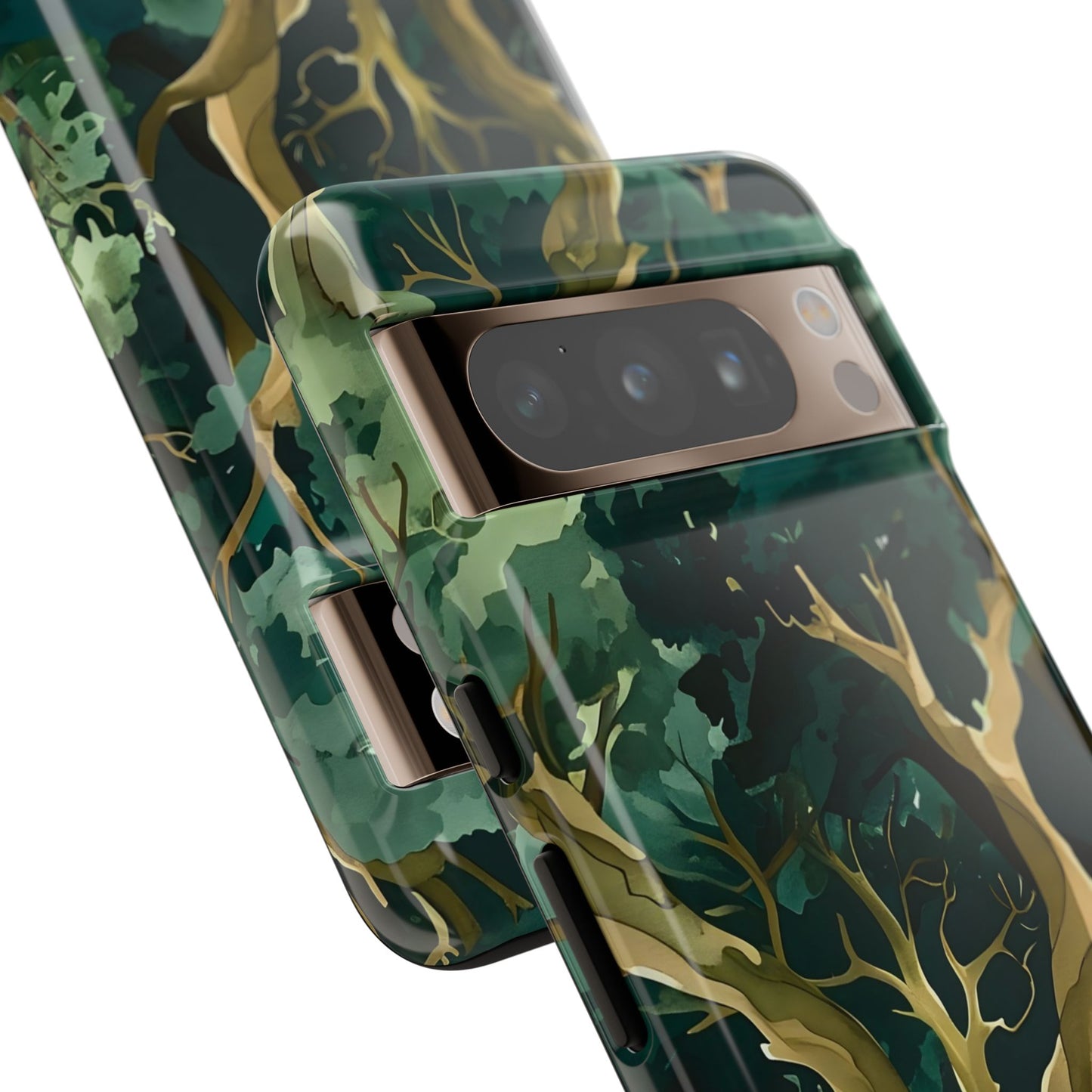 Forest Green Phone Case, Nature-Inspired Tough Cases, Eco-Friendly Gift, Outdoor Lover Accessory, Unique Phone Cover