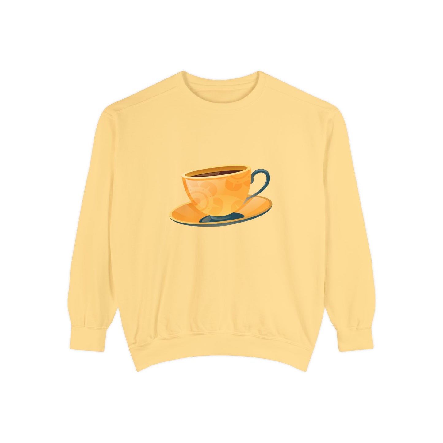 Unisex Garment-Dyed Sweatshirt Classy - Elegant British Tea Cup