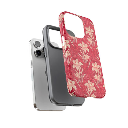 Floral Tough Phone Case - Durable, Stylish Accessory, Perfect Gift for Her, Floral Pattern, Customizable, Ideal for Daily Use