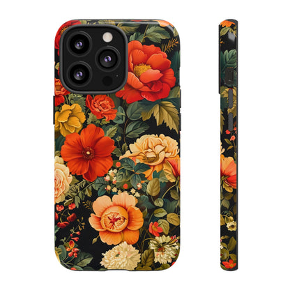Floral Phone Case, Tough Cases, Decorative Tech Accessories, Gift for Her, Nature Lover Gift, Boho Style Case, Spring Floral Cover