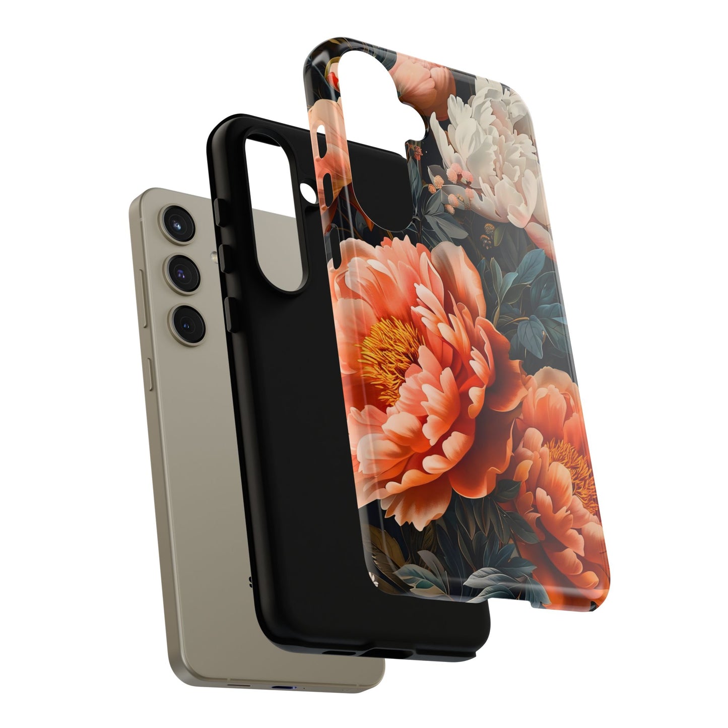 Floral Phone Case - Tough Cases, Durable Cover, Flower Design, Unique Gift, Phone Accessories