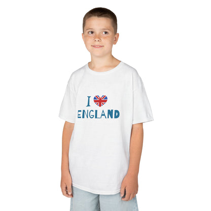 I Love England Kids Tee - Fun Cotton Shirt for Young Explorers