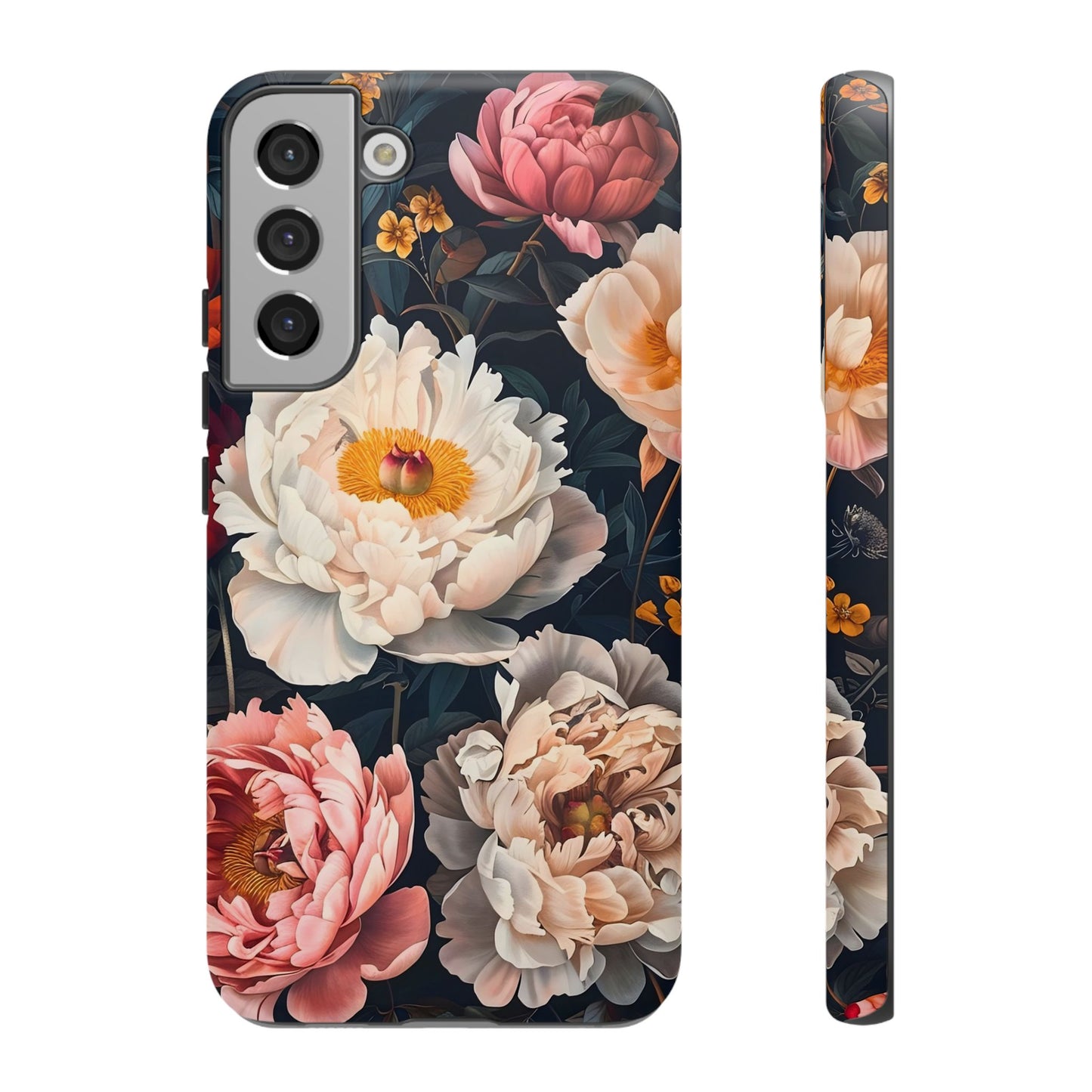 Floral Phone Case, Tough Phone Cover, Flower Design, Unique Gift for Her, Trendy Accessory, Spring Decor