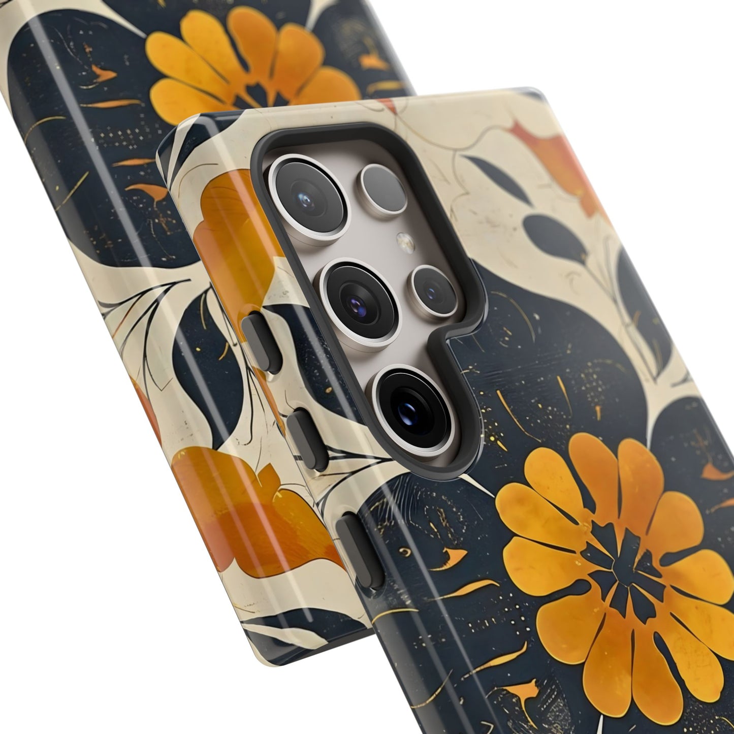Floral Phone Case - Tough Cases, Botanical iPhone Cover, Vintage Flower Design, Durable Smartphone Protection, Unique Gift Idea