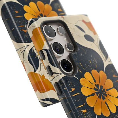 Floral Phone Case - Tough Cases, Botanical iPhone Cover, Vintage Flower Design, Durable Smartphone Protection, Unique Gift Idea