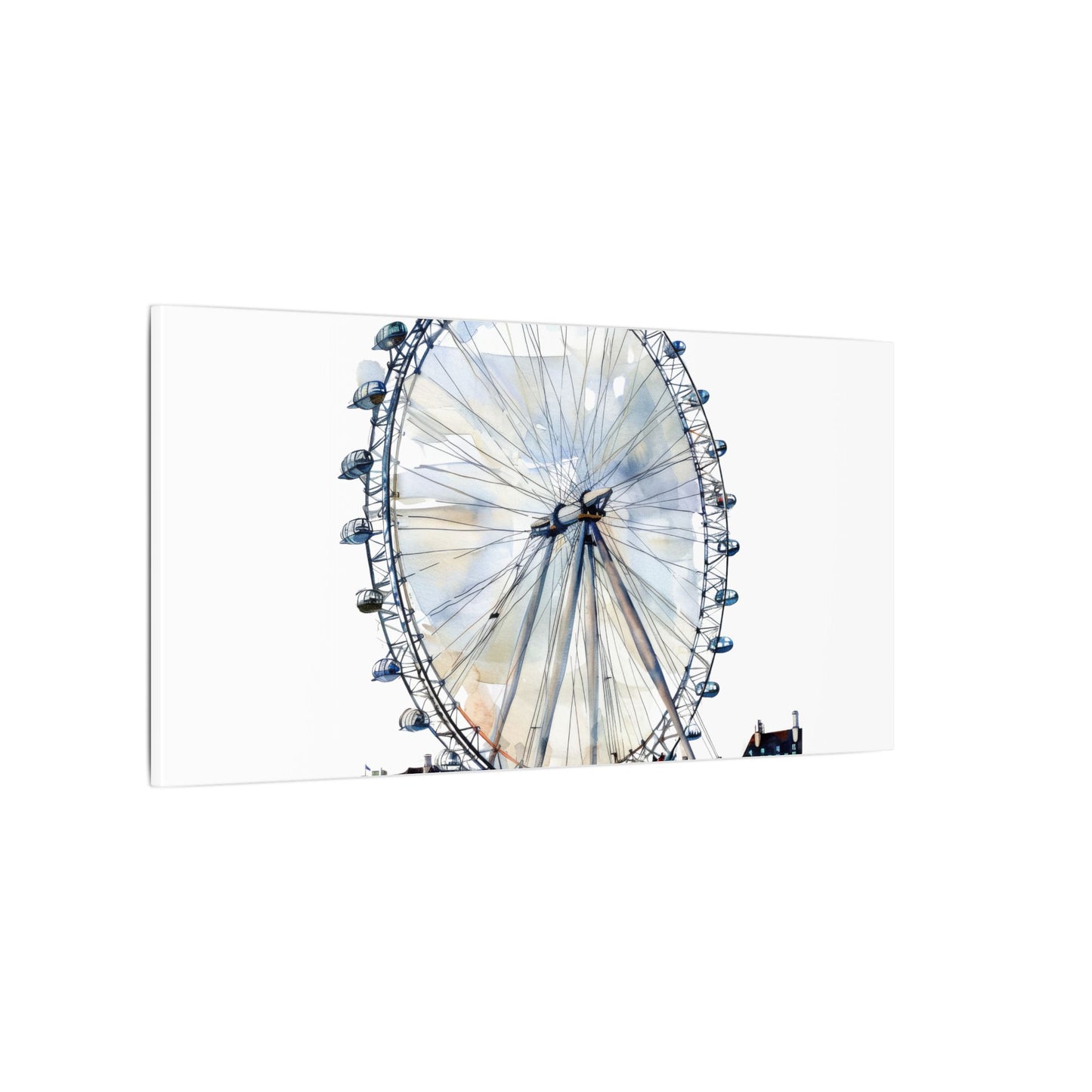 London Eye Canvas Print, Wall Art Decor, Travel Gift, Home Decoration, Unique Art Piece