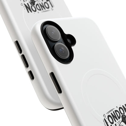 London Pigeon Rule Magnetic Phone Case, Tough Phone Cover, Gift for London Lovers, Unique Phone Accessories, Stylish Protection