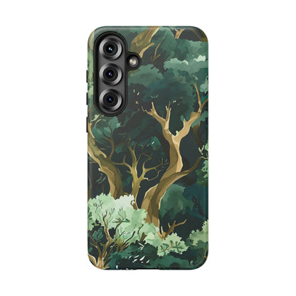 Forest Green Phone Case, Nature-Inspired Tough Cases, Eco-Friendly Gift, Outdoor Lover Accessory, Unique Phone Cover