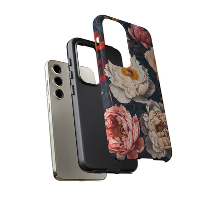 Floral Phone Case, Tough Phone Cover, Flower Design, Unique Gift for Her, Trendy Accessory, Spring Decor