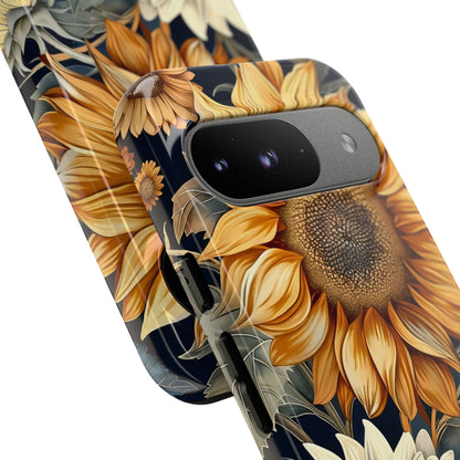 Floral Phone Case for Tough Cases, Sunflower Design, Nature Lover Gift, Birthday Present, Eco-Friendly Accessories, Summer Vibes