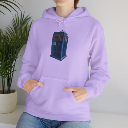 Unisex Heavy Blend™ Hooded Sweatshirt - British Police Public Call Box - Iconic TARDIS