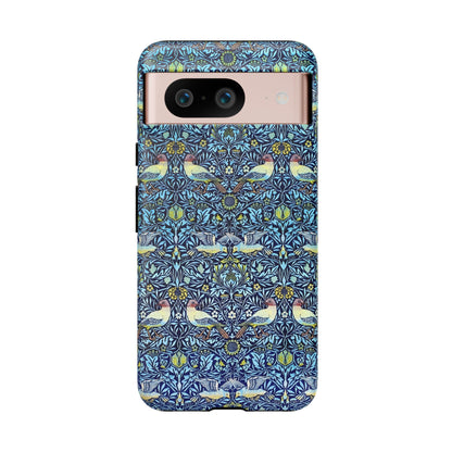 Bird and Floral Pattern Phone Case, Tough Cases, Gift for Nature Lovers, Eco-friendly, Custom Phone Accessories, All-Occasion