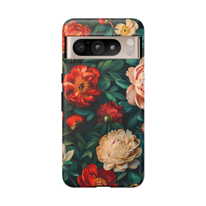 Floral Phone Case - Tough Cases, Vibrant Protection, Gift for Her, Cute Floral Design, Trendy Accessory, Perfect for Spring