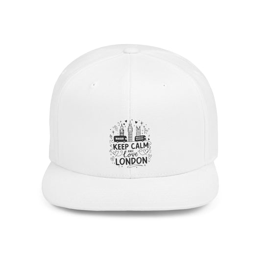 Stylish Flat Bill Snapback Hat, Casual Streetwear Cap, Gift for Travelers, Fashion Accessory, Trendy Summer Hat
