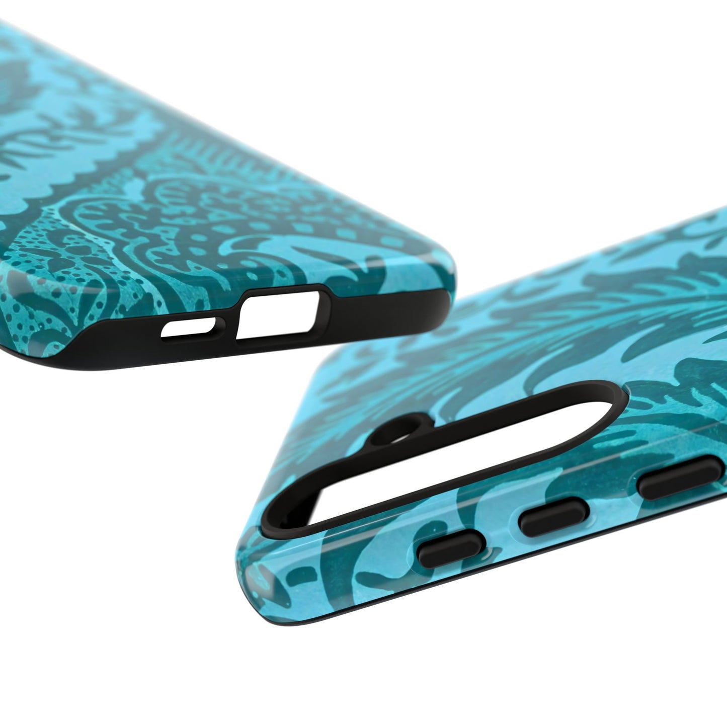 Protective Phone Case with Elegant Teal Design, Tough Cases, Floral Phone Cover, Stylish Smartphone Protection, Gifts for Her, Trendy [...]