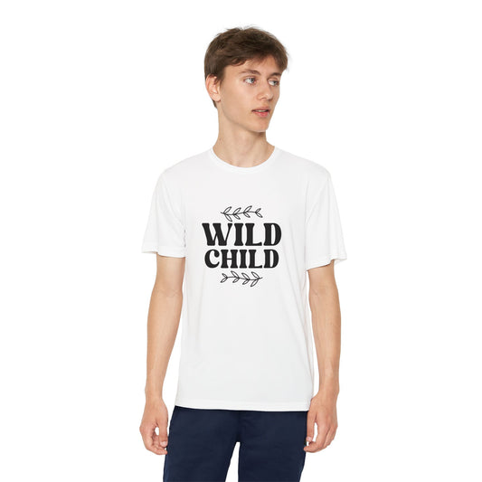 Youth Tee - Wild Child Boho Retro Typography Design - Fun and Stylish Kids' T-Shirt