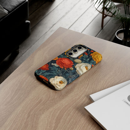 Floral Tough Case for Phones | Durable Floral Phone Cover, Boho Chic, Unique Gift for Her, Phone Protection, Flower Design