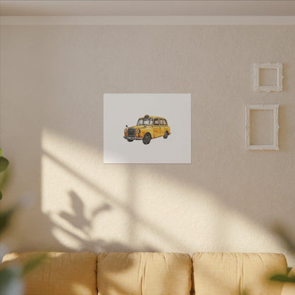 Vintage Taxi Matte Canvas, Stretched, 0.75" (Multi-Size)