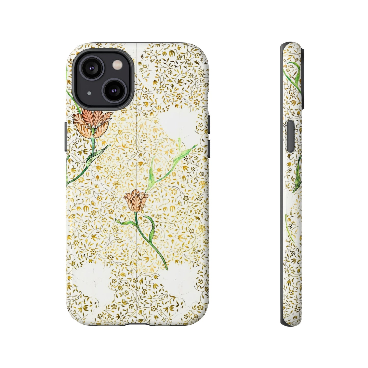 Elegant Floral Phone Case, Tough Cases for iPhone, Stylish Smartphone Cover, Protection with Floral Art, Unique Gift for Her