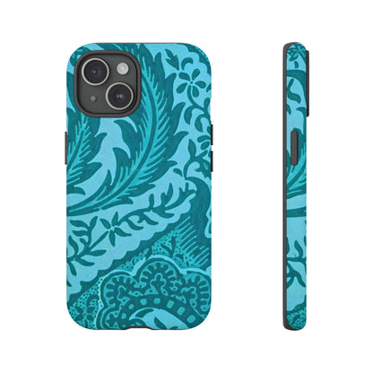 Protective Phone Case with Elegant Teal Design, Tough Cases, Floral Phone Cover, Stylish Smartphone Protection, Gifts for Her, Trendy [...]