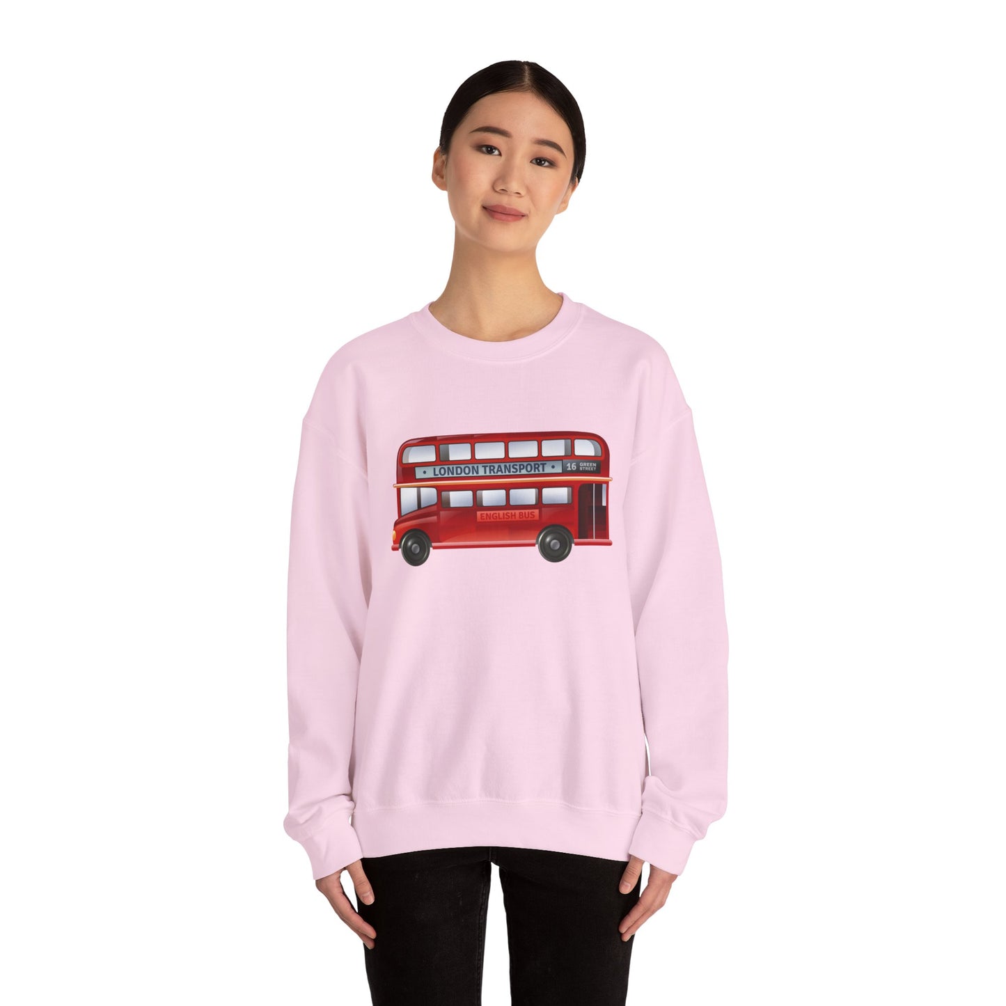 Unisex Heavy Blend™ Crewneck Sweatshirt - Hop On! The British Double-Decker Experience