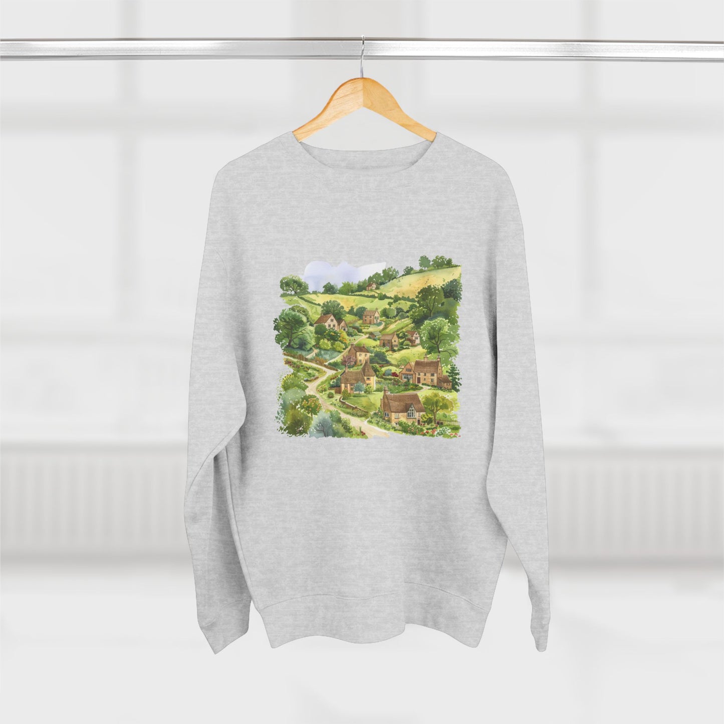 Unisex Crewneck Sweatshirt - Street London Aesthetics Urban Charm and Classic City Vibes