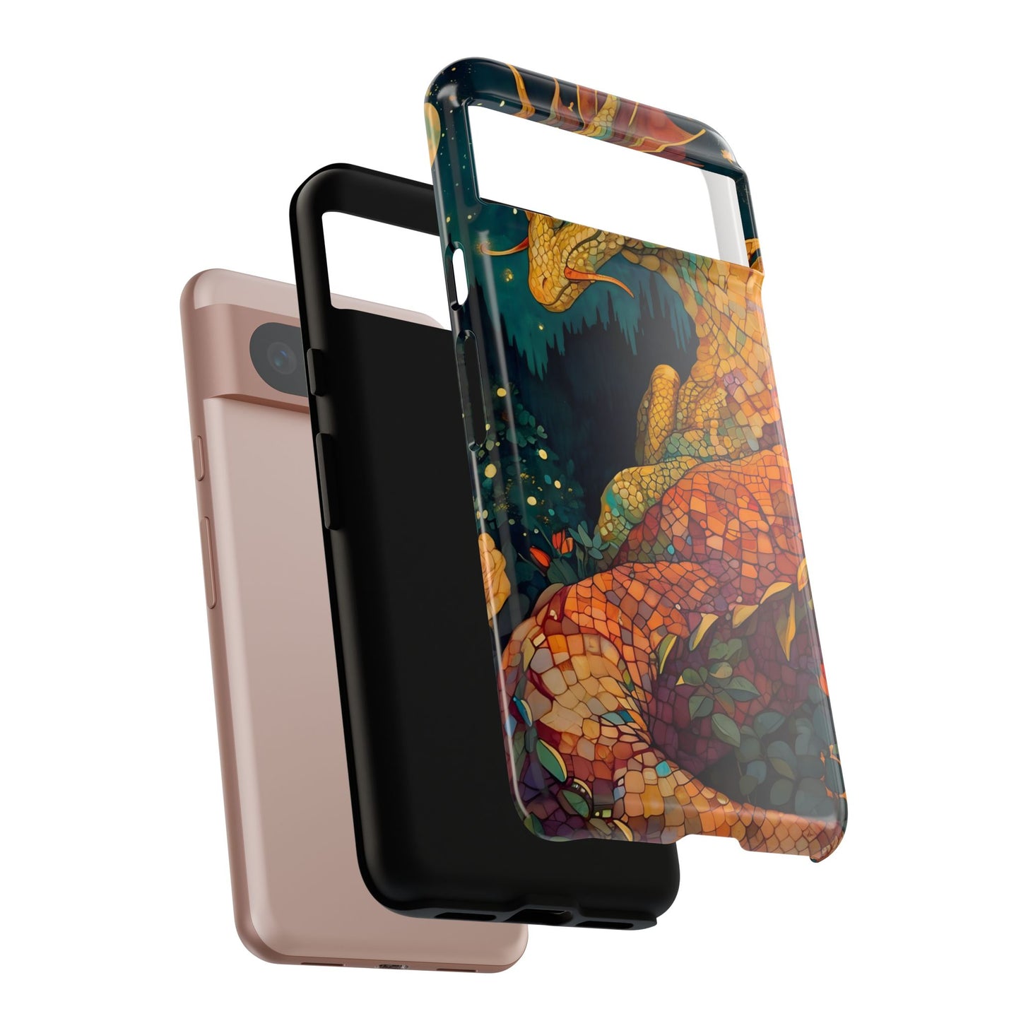 Dragon Art Phone Case, Tough Phone Cover, Fantasy Gift, Unique Mobile Accessory, Dragon Lover Gift, Stylish Protection