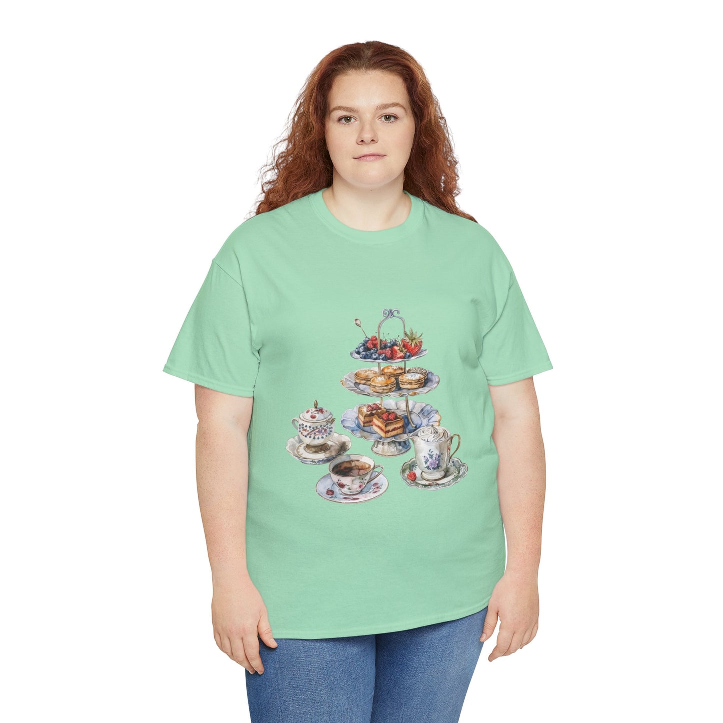 Unisex Heavy Cotton Tee - From Pies to Puddings - Classic British Dishes"