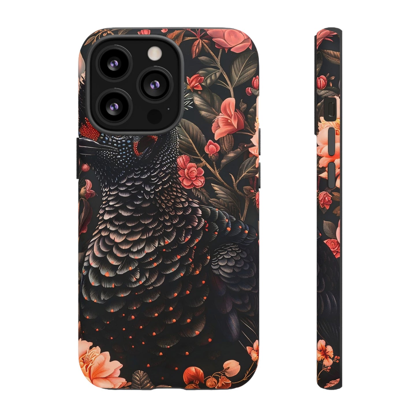 Tough Cases: Floral Design Phone Case, Stylish Protection for Your Phone, Unique Gift for Bird Lovers, Vibrant Floral Art, [...]