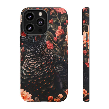 Tough Cases: Floral Design Phone Case, Stylish Protection for Your Phone, Unique Gift for Bird Lovers, Vibrant Floral Art, [...]