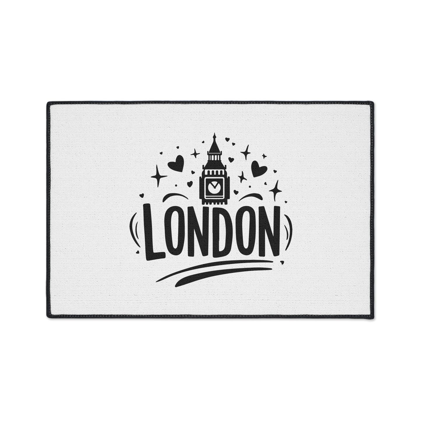 Stylish London Floor Mat | Heavy Duty Home Decor, Entryway Rug, UK Themed Gift, Kitchen Accessory, Housewarming Present