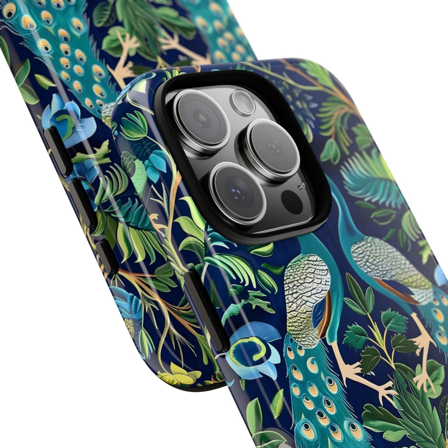 Peacock Tough Phone Case - Colorful Protective Cover, Nature Lover Gift, Stylish Accessory for Celebrations