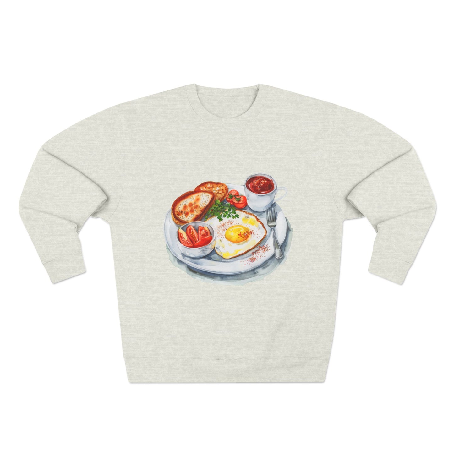 Unisex Crewneck Sweatshirt - British Royal Breakfast Elegant and Opulent Morning Feast