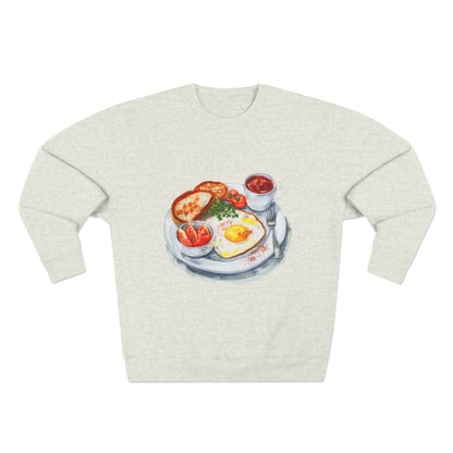 Unisex Crewneck Sweatshirt - British Royal Breakfast Elegant and Opulent Morning Feast