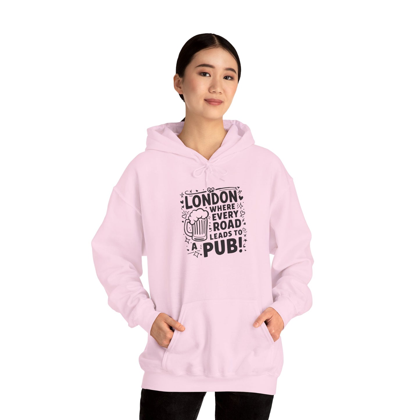 Unisex Heavy Blend™ Hooded Sweatshirt - London's Pub leading Roads