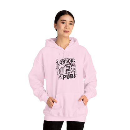 Unisex Heavy Blend™ Hooded Sweatshirt - London's Pub leading Roads