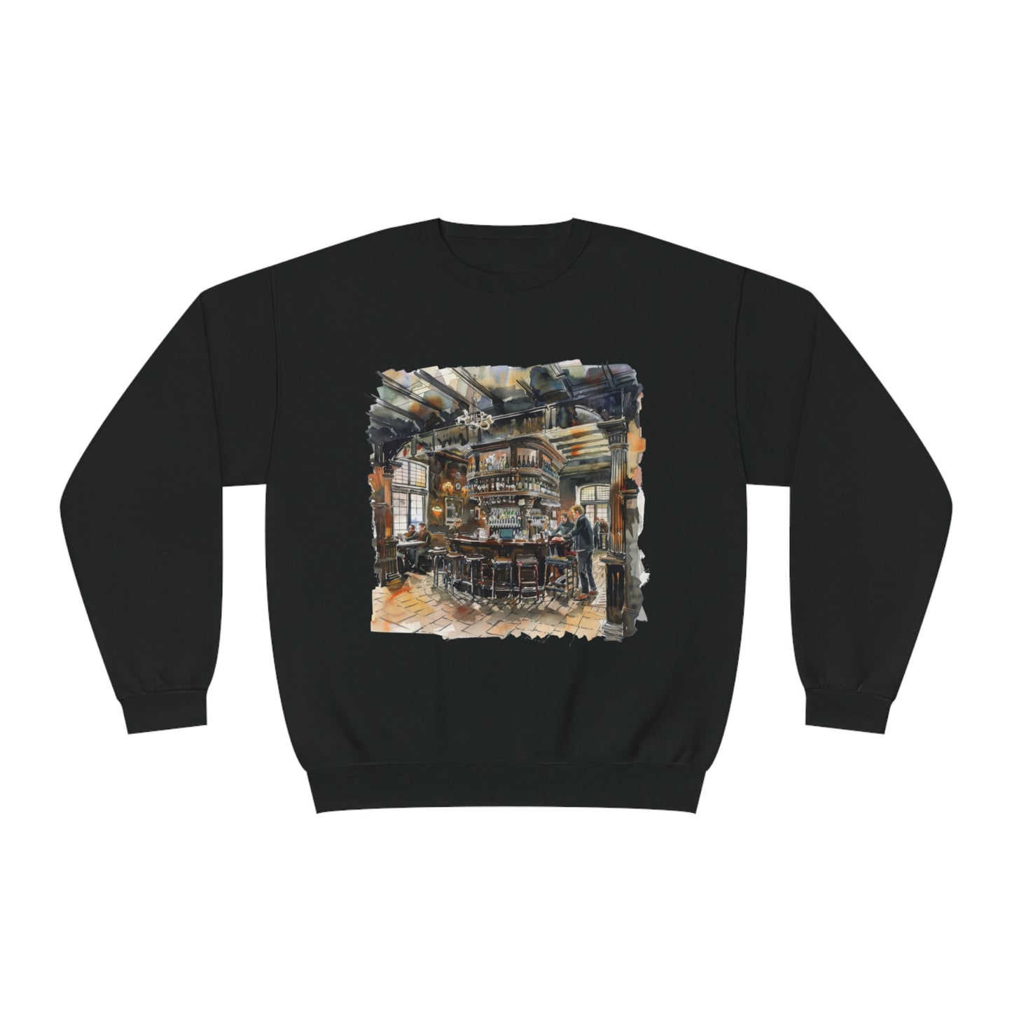 Unisex NuBlend® Crewneck Sweatshirt - Cozy British Pub