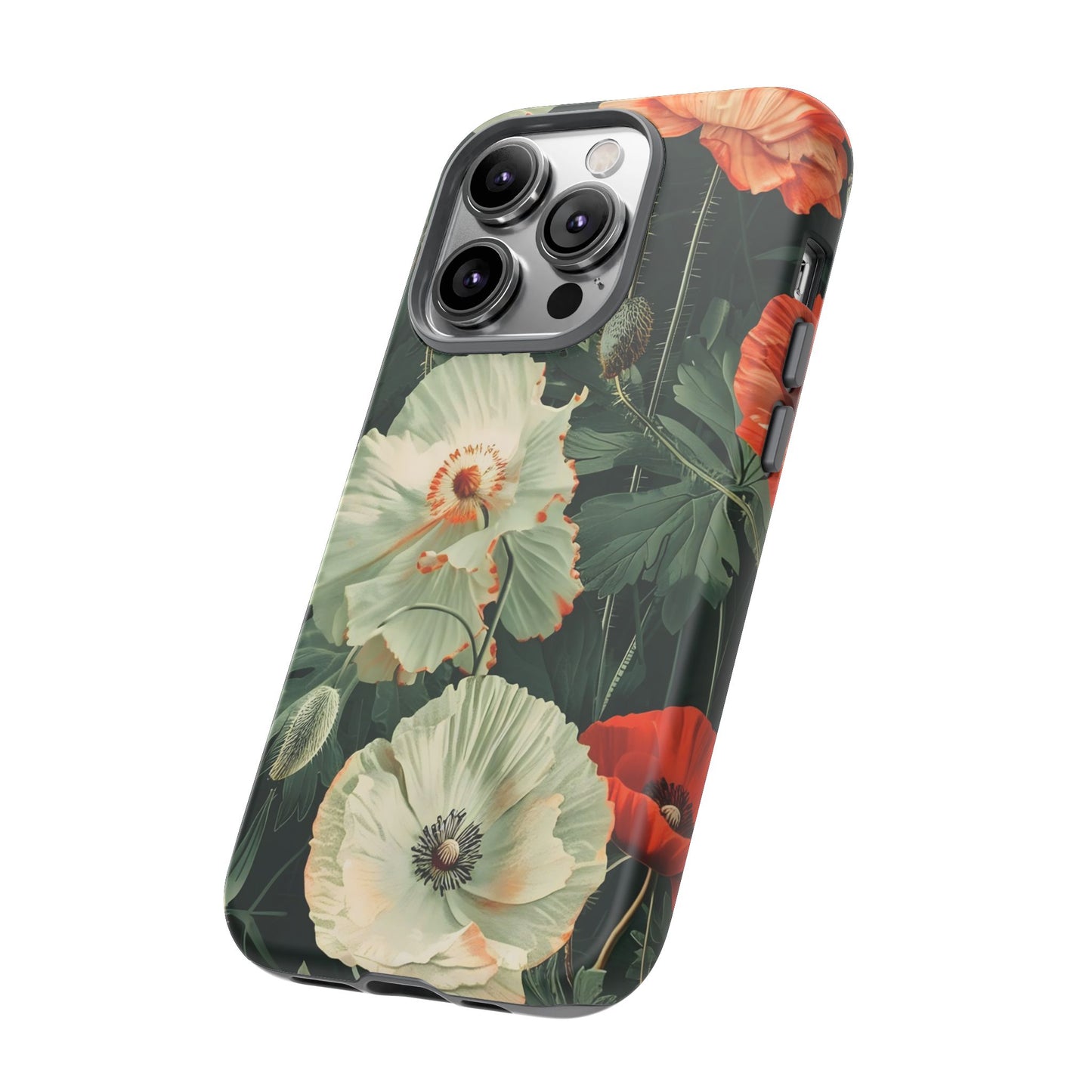 Floral Phone Case - Tough Cases, Botanical Design, Gift for Friends, Trendy Mobile Cover, Personalized Phone Accessory