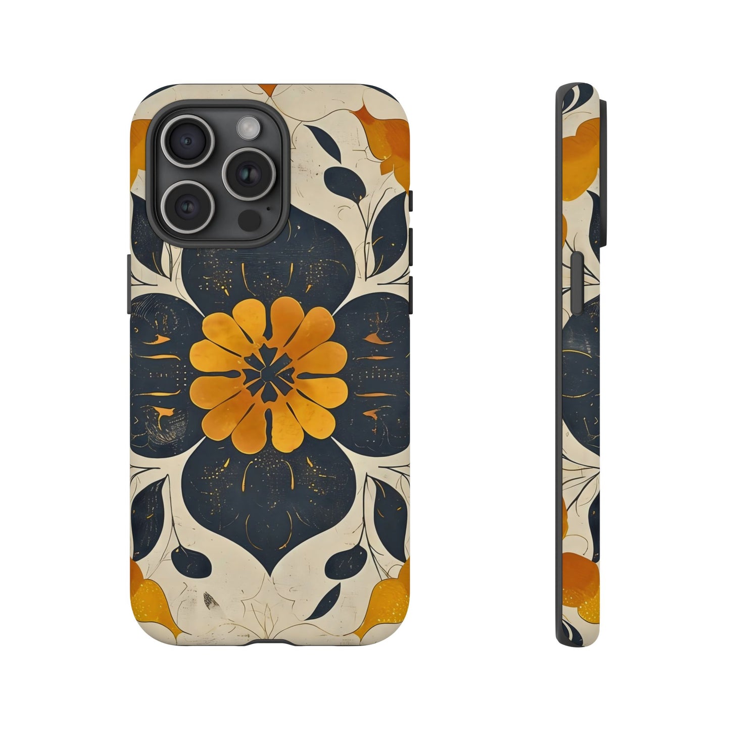 Floral Phone Case - Tough Cases, Botanical iPhone Cover, Vintage Flower Design, Durable Smartphone Protection, Unique Gift Idea