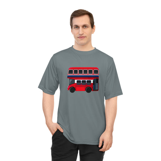 Unisex Zone Performance T-shirt - The Big Red Ride - Vintage London Bus