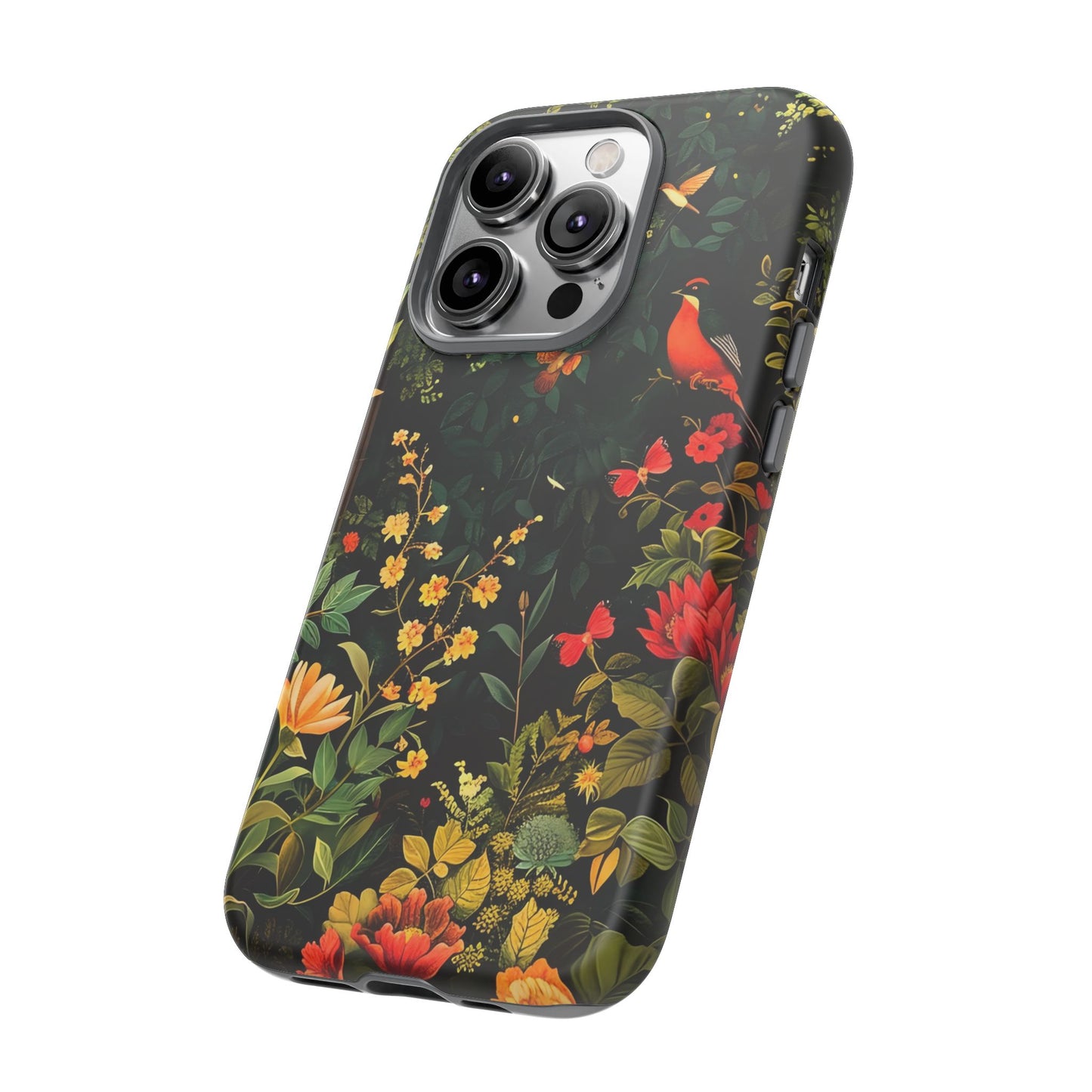 Floral Tough Phone Case, Nature-Inspired Design, Ideal for Garden Lovers, Gift for Birthdays, Christmas, Eco-Friendly Accessory
